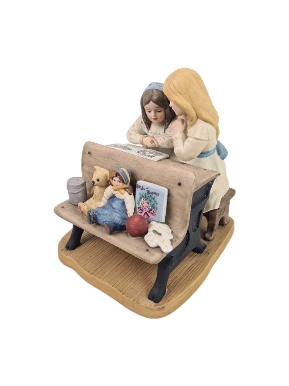 Jan Hagara Royal Orleans "Beth & Amy" W20272 Studying Signed Figurine Vintage